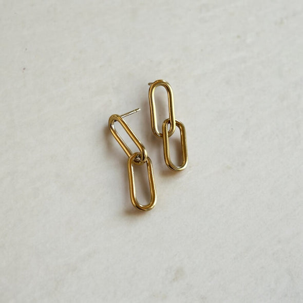 Lennox Paperclip Earrings