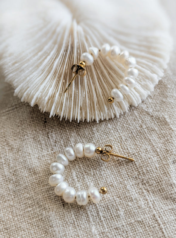 Tessa Pearl Hoops